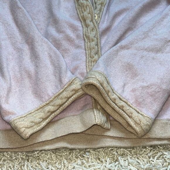 Beautiful Vintage Escada Pink And Tan Sweater Wool Cashmere Silk Blend Italy Siz - Picture 13 of 14
